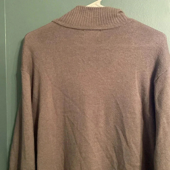 Patagonia mens gray quarter zip sweater - large - lambswool blend - Picture 5 of 6